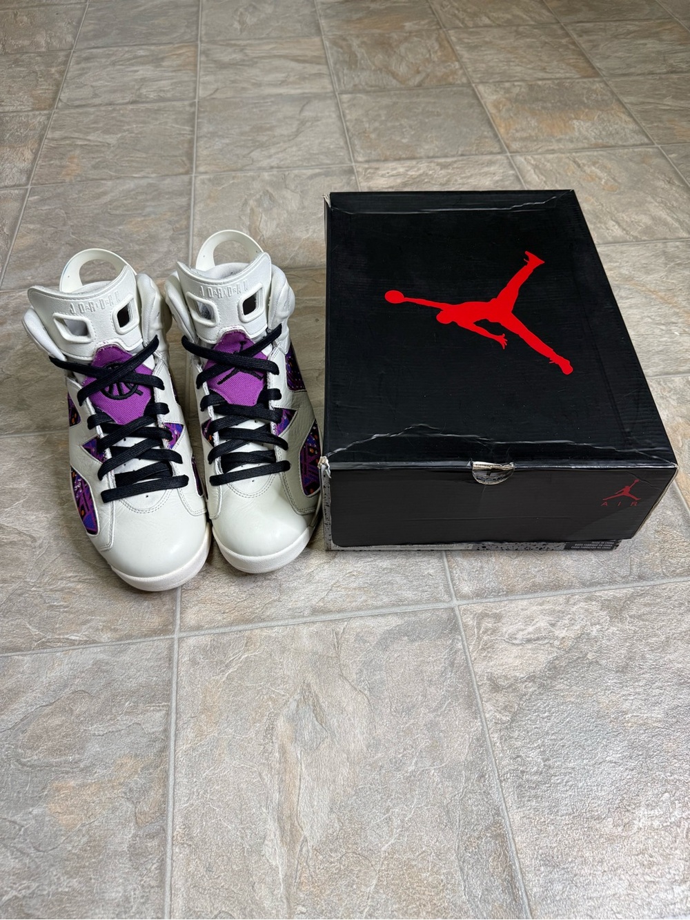 Air Jordan 6 Retro Quai 54 Men’s Shoe Size 10 Cream CZ4152-101 Preowned
